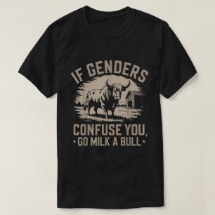 Koe Melken Funny Farm Quote Vintage Ontwerp T-shirt