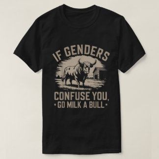 Koe Melken Funny Farm Quote Vintage Ontwerp T-shirt