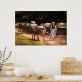 Koe - melktijd poster (Keuken)