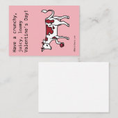 Koe met caketaart en lam - Valentijn verkregen doo Informatiekaartje (Voorkant / Achterkant)