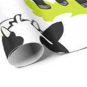 Koe met een ventilator cadeaupapier (Rol Hoek)