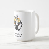 koe met microfoon, KOWS Radio Koffiemok (Voorkant rechts)