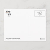 Koe met snor briefkaart (Achterkant)