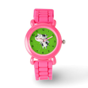 Koe met snor horloge