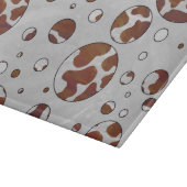 Koe met Stippen Bruine en Witte Print Snijplank (Hoek)