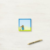 Koe met teken post-it® notes (Op bureau)
