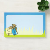 Koe met teken post-it® notes (Kantoor)