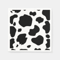 Koe Met Vlekken Print Zwart & Wit Verjaardagsfeest