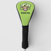 Koe Methaan Cartoon Golf Head Hoesje Golfheadcover (Voorkant)