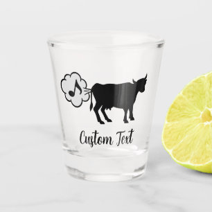 Koe Methaanpictogram Shot Glass Glas