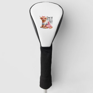 Koe minnaar gewoon een meisje dat houdt van Highla Golfheadcover