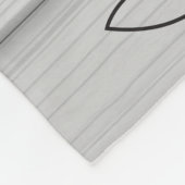 Koe Monogram hout Dierlijk Rustisch Fleece Deken (Hoek)