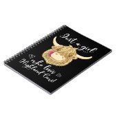 Koe Mooey is gewoon een meisje dat van Schotse hoo Notitieboek (Linkerzijde)