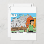 KOE/NOSE RING/FARMER KIND CARTOON GIFTWARE BRIEFKAART (Voorkant / Achterkant)