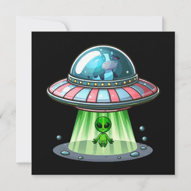 Koe-ontvoerende Alien (Voorkant)
