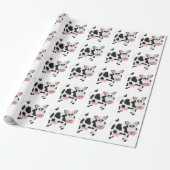 Koe Ontwerp Cadeaupapier (Uitgerold)