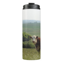 Koe op het Boerderij Thermosbeker