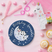 Koe over de maan papieren bordje (Feest)