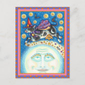 KOE OVER HET MAN IN DE MON, KORTE WAARDE FEESTDAGENKAART (Voorkant)