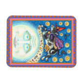 KOE OVER HET MAN IN DE MON, KORTE WAARDE MAGNEET (Horizontaal)