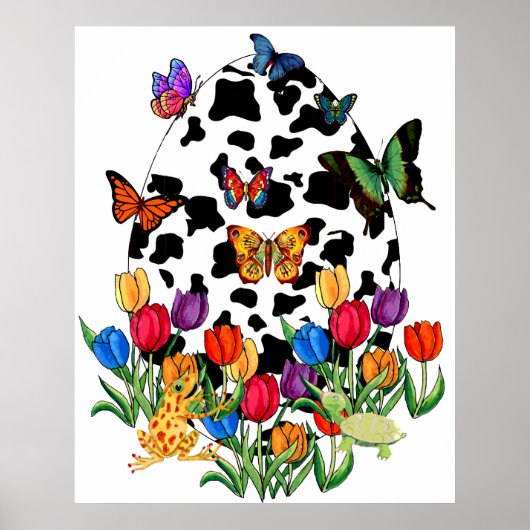 Koe Paaseieren Poster (Voorkant)