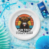 Koe. Papieren Bordje (Feest)