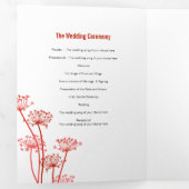 Koe parsley dwergherfst bruiloft drieluik programma (Binnenzijde eerst)