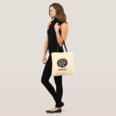 Koe Patroon Canvas tas (Voorkant (model))