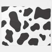 Koe Patroon Fleece Deken (Voorkant (Horizontaal))