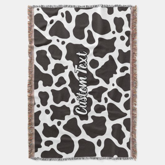Koe Patroon met schroefdraad Deken (Voorkant Verticaal)