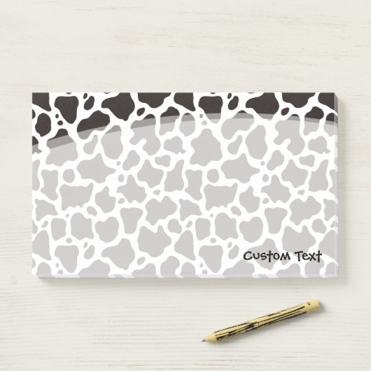 Koe Patroon Post-it® Notes (Op bureau)