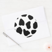 Koe patroon ronde sticker (Envelop)