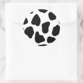 Koe patroon ronde sticker (Tas)