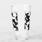 Koe Patroon zwart-wit Glas (Rechts)