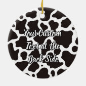 Koe Patroonkeramische versiering Keramisch Ornament (Achterkant)