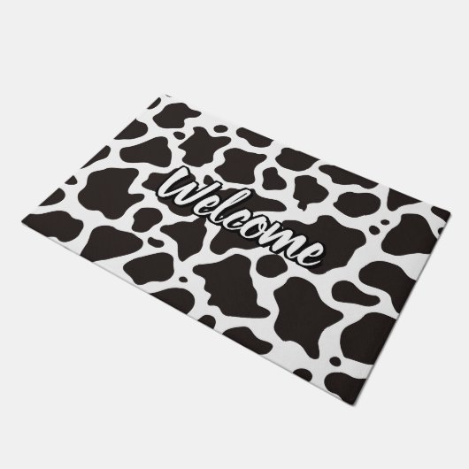 Koe Pattern Doormat Deurmat (Schuin)