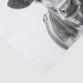 Koe portret tissuepapier (Detail)