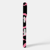 Koe Print op Roze Case-Mate iPhone Case (Achterkant / Rechts)