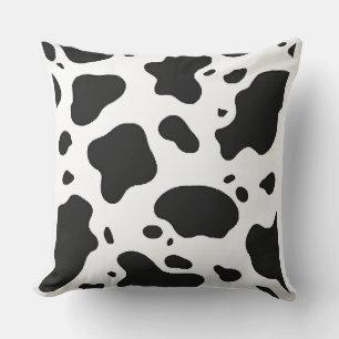Koe Print Patroon Esthetisch Ontwerp voor Farmcore Kussen