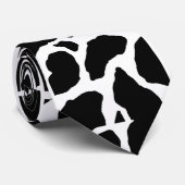 Koe Print Stropdas: modern en edgy Stropdas (Opgerold)