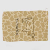 Koe Profiel Golf Towel Golfhanddoek (Horizontaal)