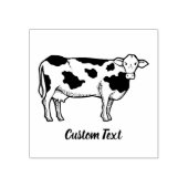 Koe Profiel Rubberstempel (Afrduk)