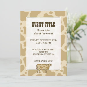 Koe profiel uitnodiging