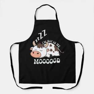 Koe Pun Ik ben niet in de stemming Kalf vee Kawaii Schort