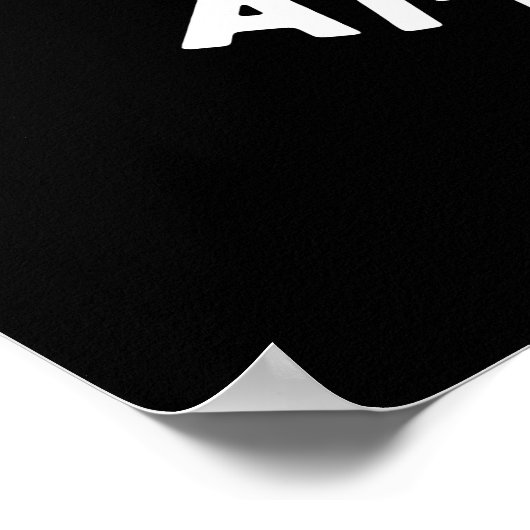 Koe Puns Udderly Amoosing Funny Animal Pun Dark BG Poster (Hoek)