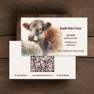 Koe QR-code Visitekaartjes