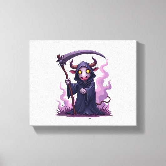 Koe Reaper Canvas Afdruk (Voorkant)