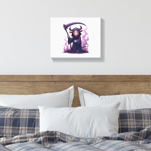 Koe Reaper Canvas Afdruk (Insitu (Slaapkamer))