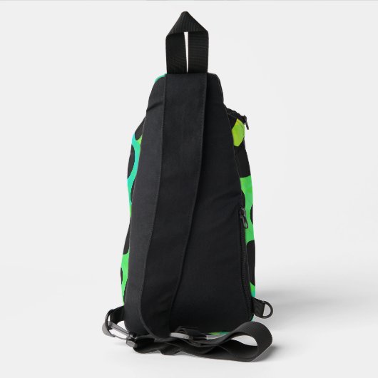 Koe regenboog afdrukken sling bag (Achterkant)
