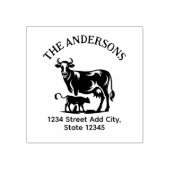 Koe retouradresstempel 	rubberstempel (Afrduk)